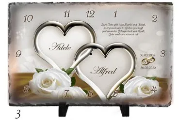 Rustikale Uhr mit Namen - persönliches Geschenk